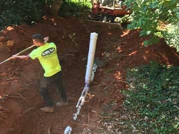 Acworth sewer repair and emergency sewer replacement.